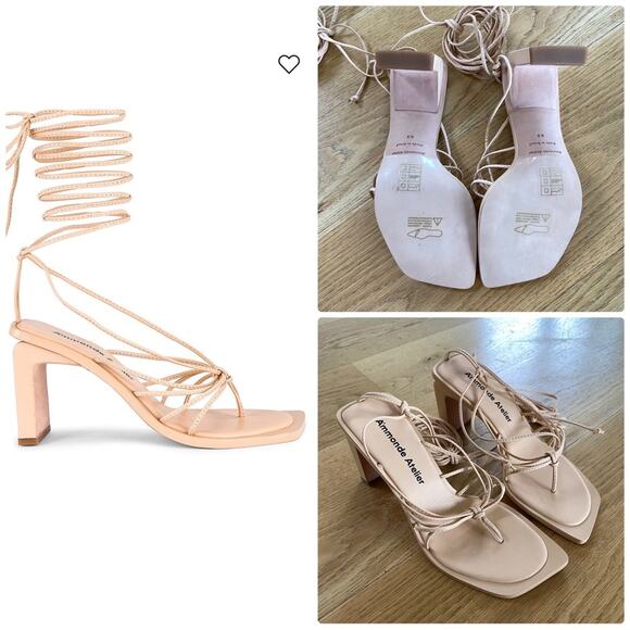 Ammonde Atelier - Aime 80 Heel in Nude - Picture 1 of 9